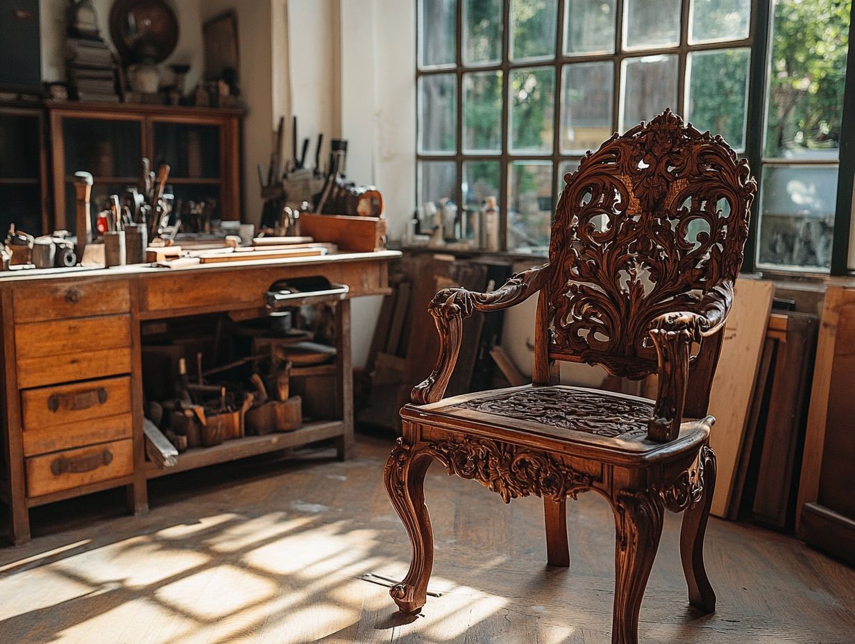 Enhancing vintage furniture through repair techniques