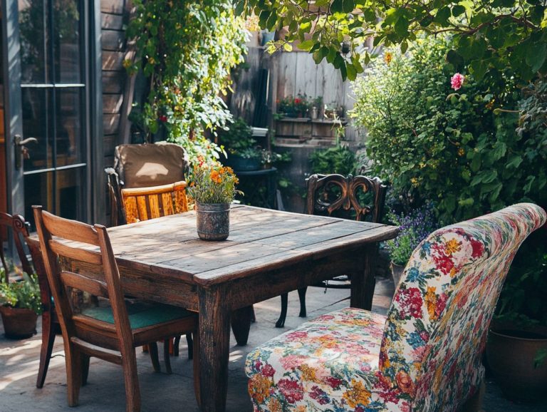 The Best Vintage Furniture for Outdoor Spaces