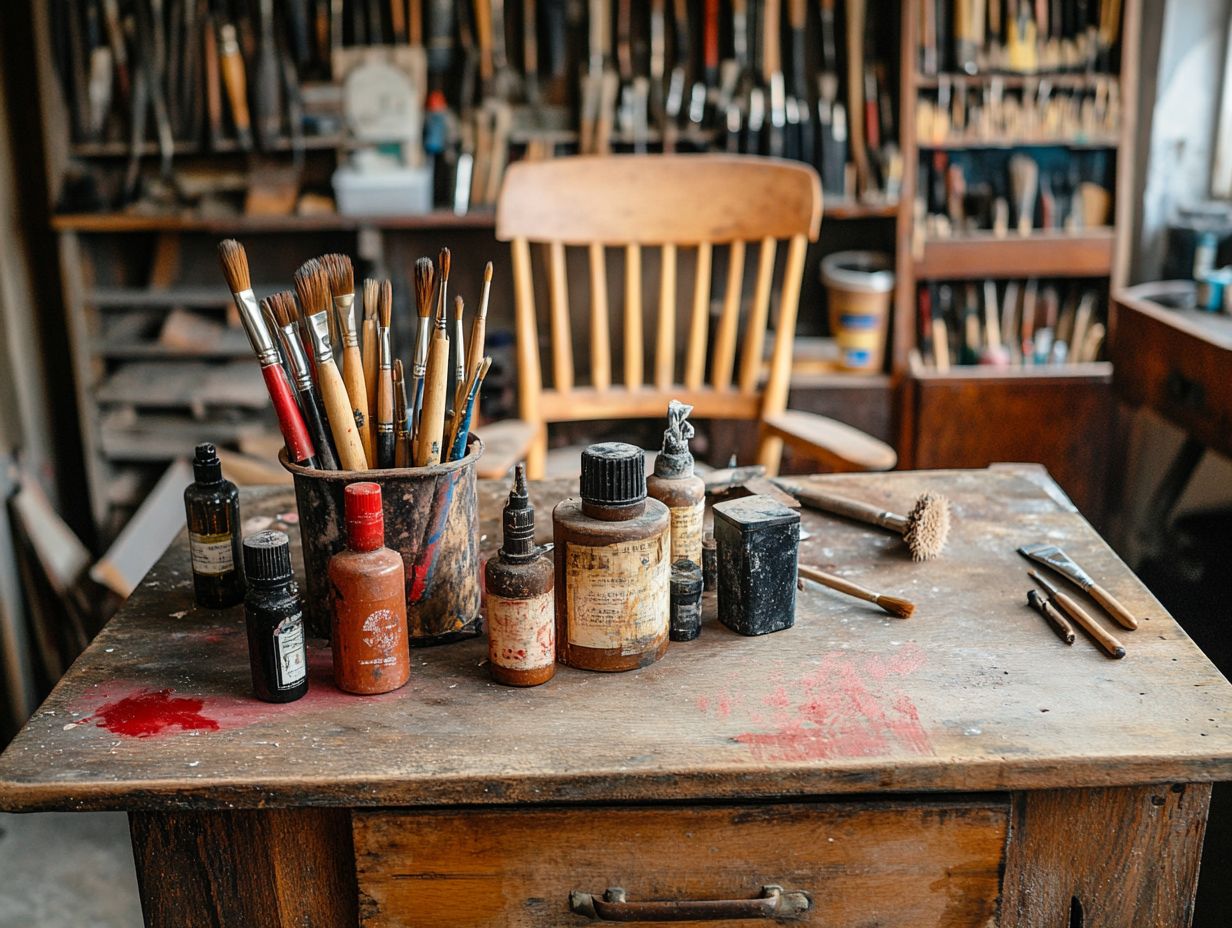 Illustration of frequently asked questions regarding vintage furniture restoration