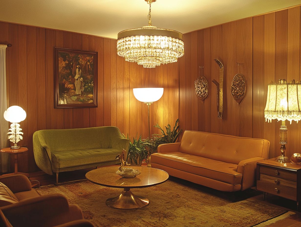 Example of Vintage Lighting with Dimmers for an Inviting Ambiance