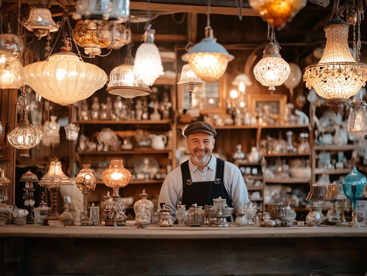 What Types of Vintage Lighting Can Be Found at These Stores?