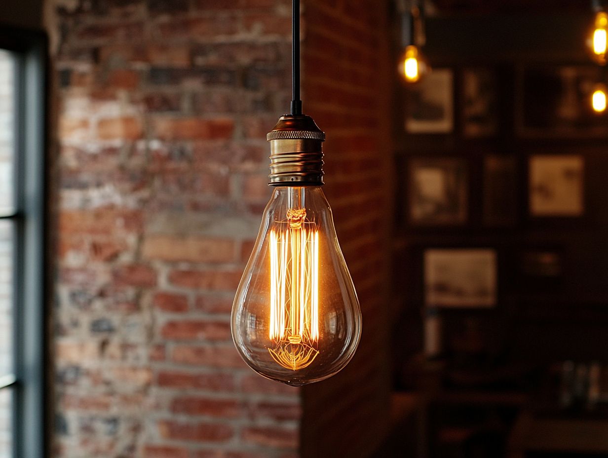 Delightful array of vintage Edison bulbs