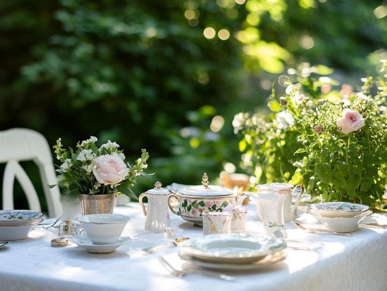 The Charm of Vintage Table Settings for Outdoor Dining