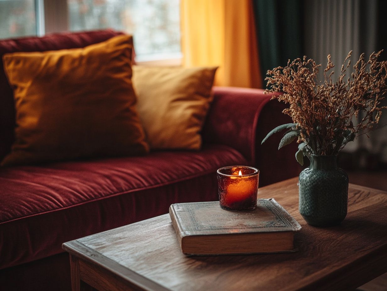 A beautiful display of vintage velvet fabrics in a chic interior setting