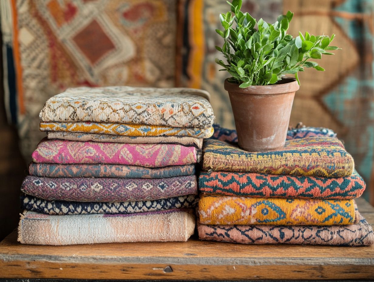 A beautiful example of vintage textiles showcasing craftsmanship