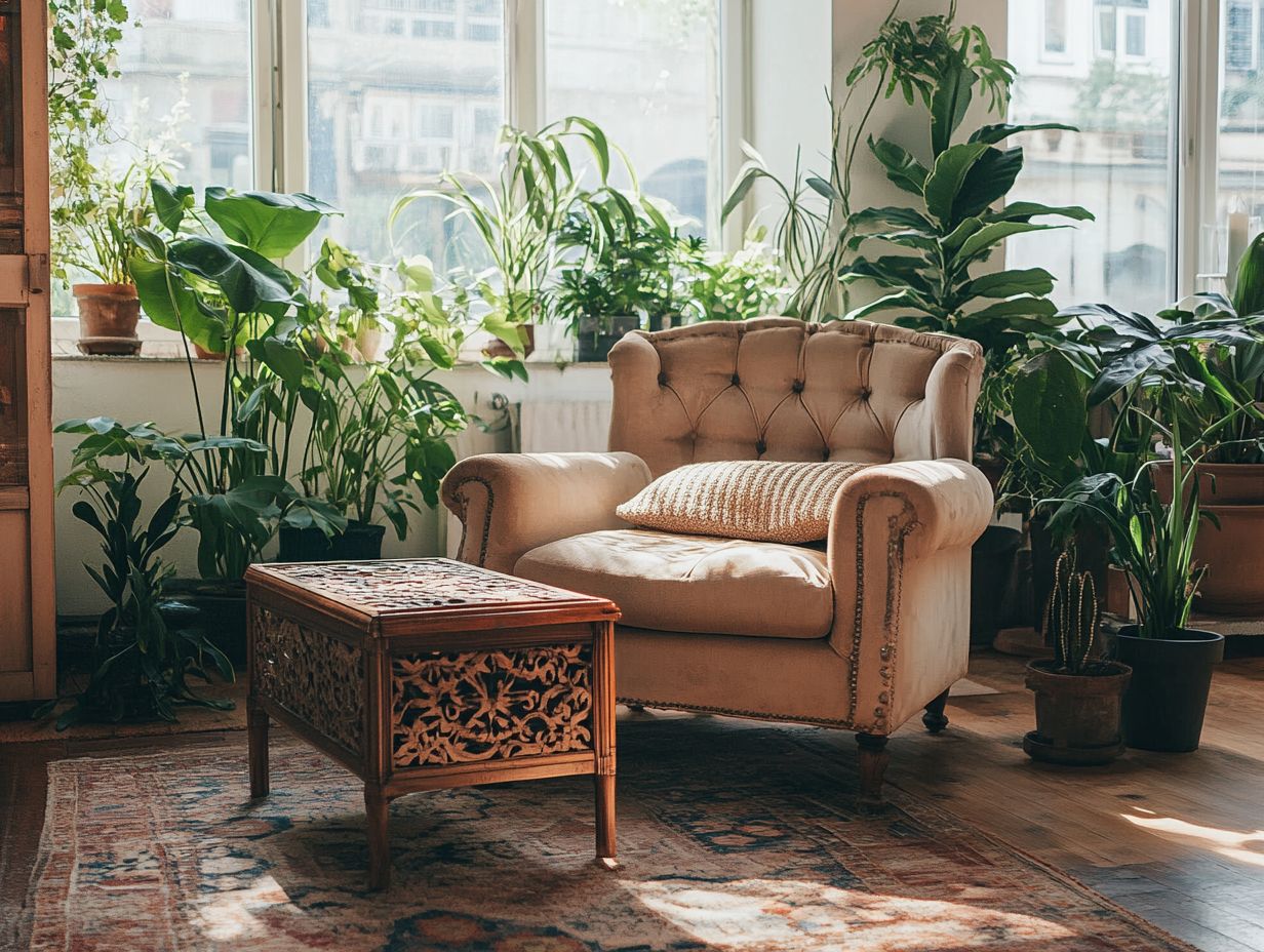 An infographic showing the importance of vintage furniture in home decor.
