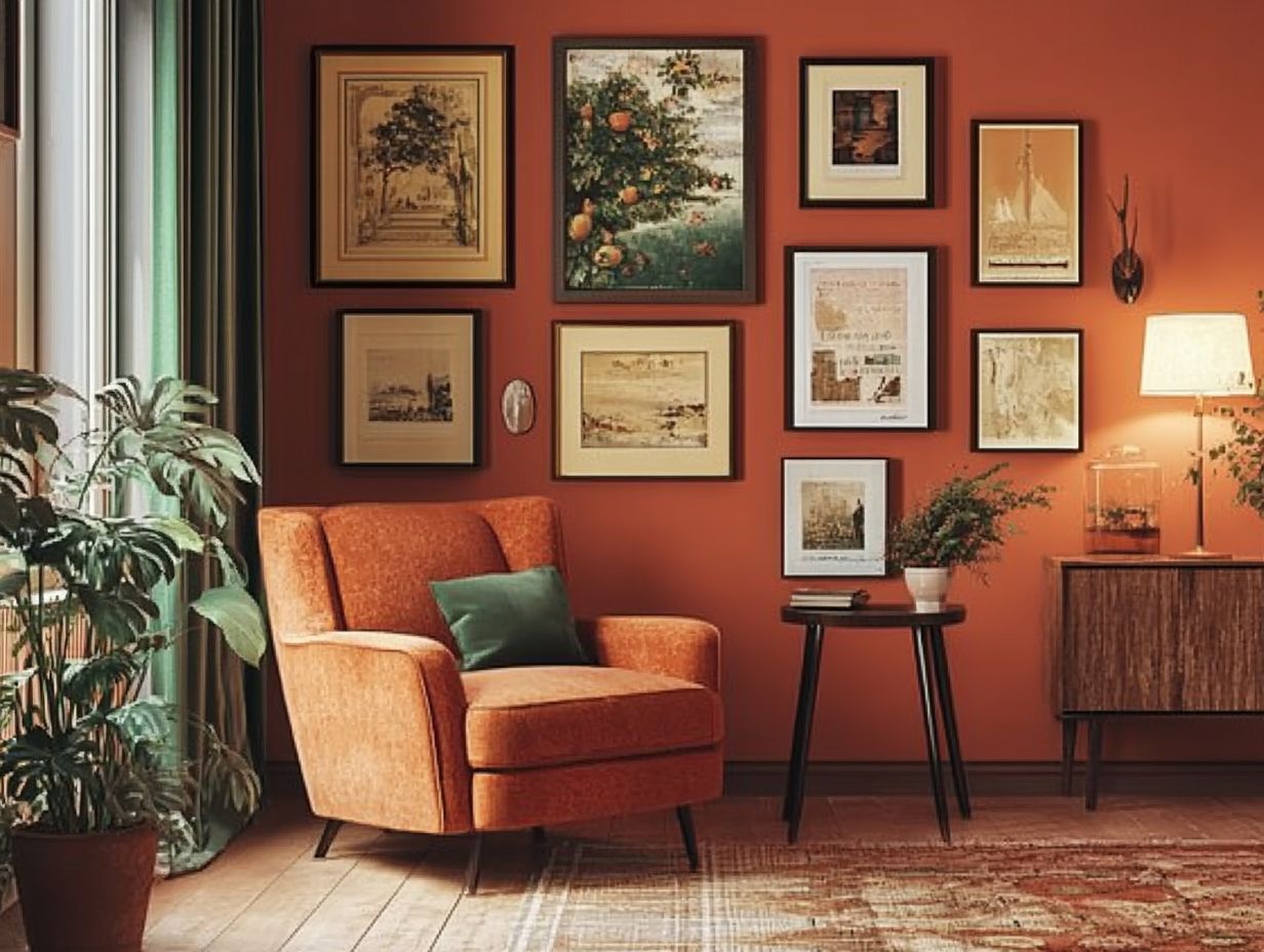 An example of vintage art that enhances a living space