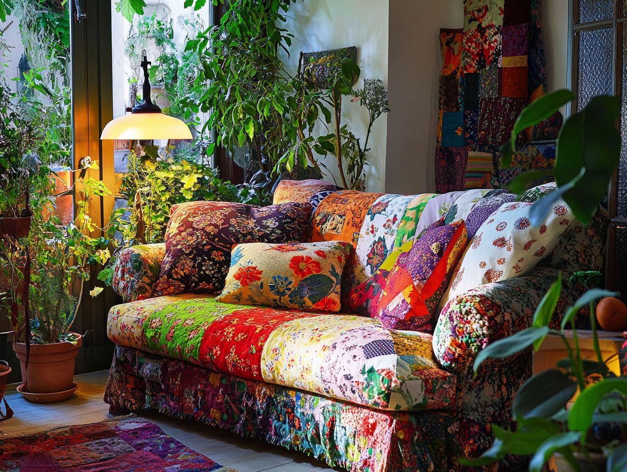 A graphic summarizing key takeaways about vintage fabrics.
