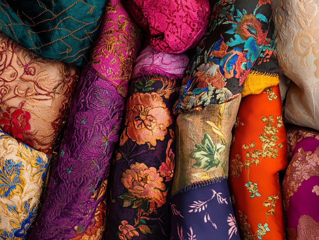 Image of vintage textiles promoting sustainability.