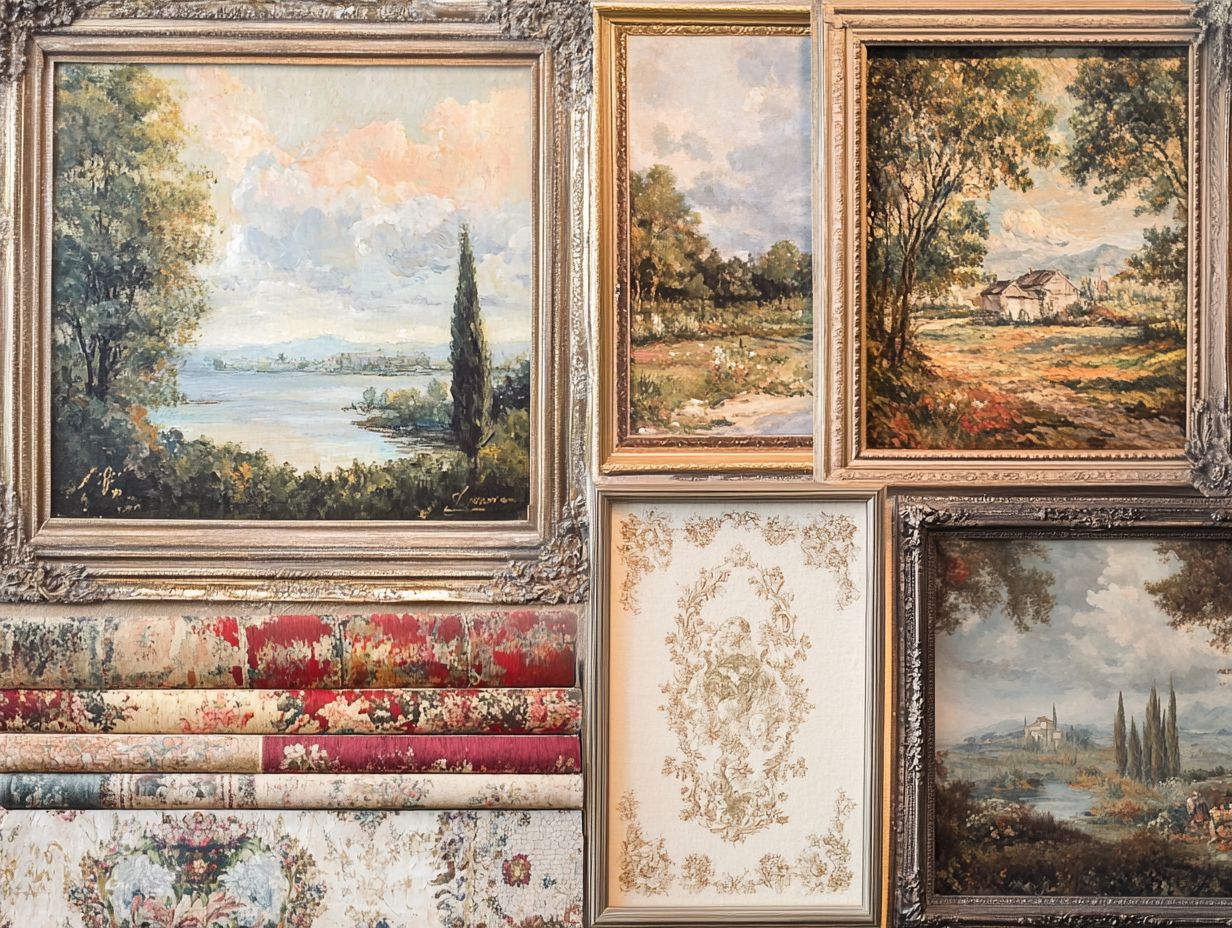 An inspiring collection of vintage wall art