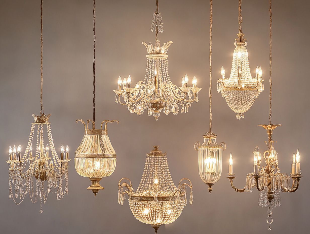 What are the top 7 vintage chandeliers for elegant spaces?