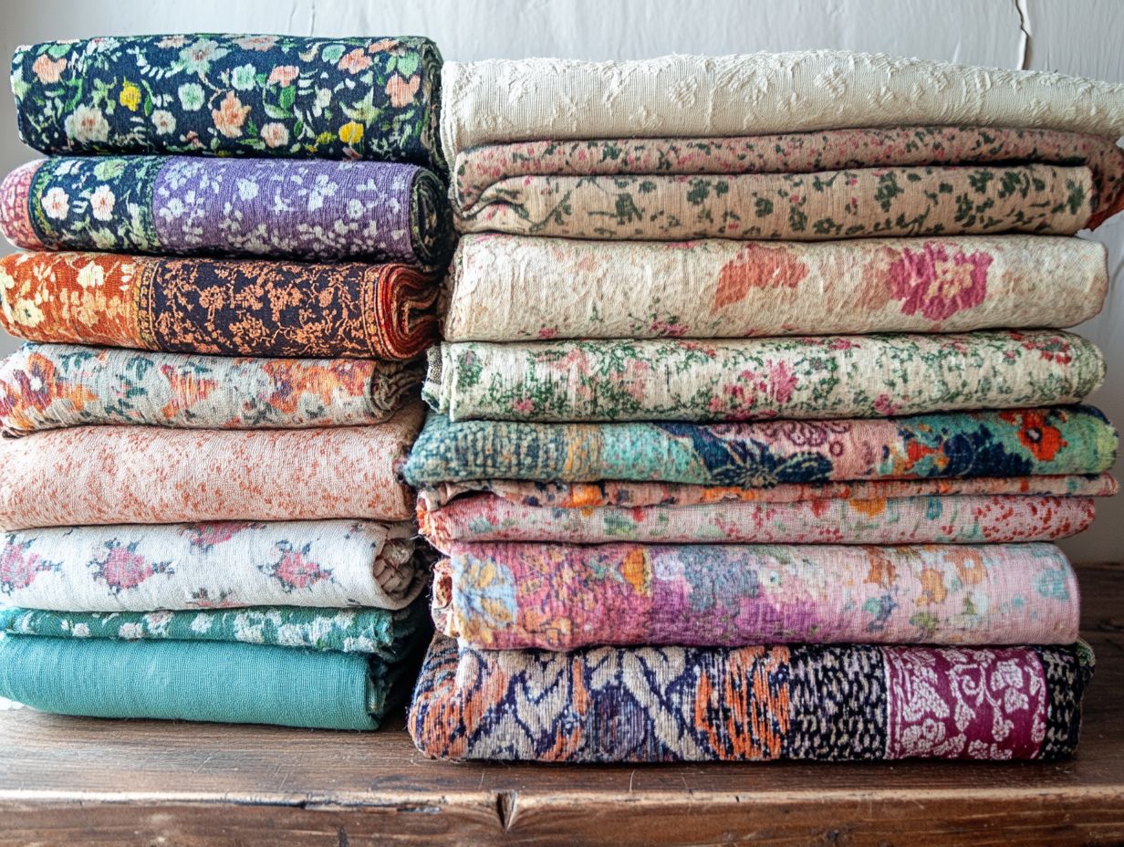 How is the value of vintage fabrics determined?