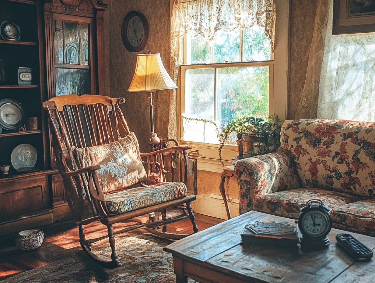 An example of vintage furniture showcasing its design.