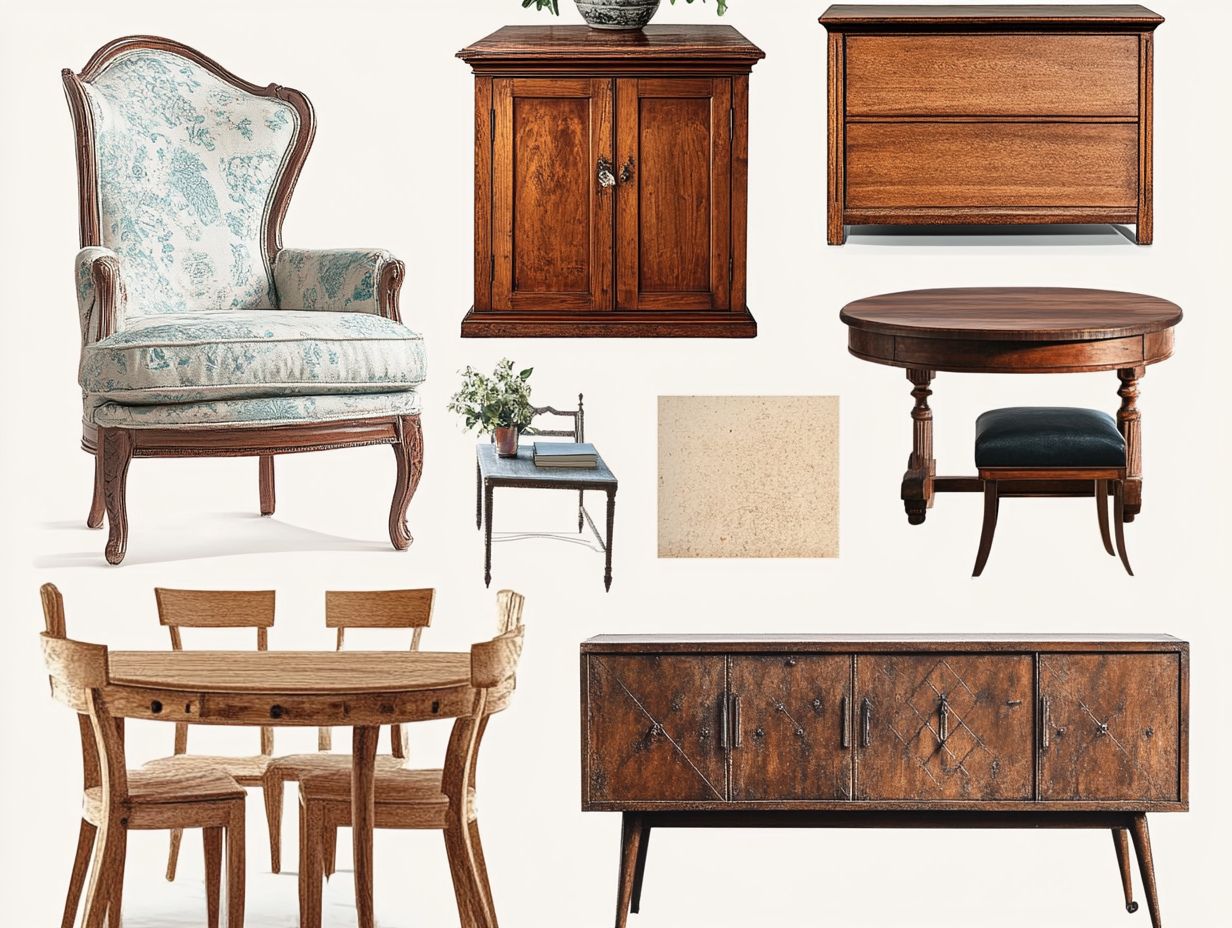 Popular vintage furniture styles by era visual