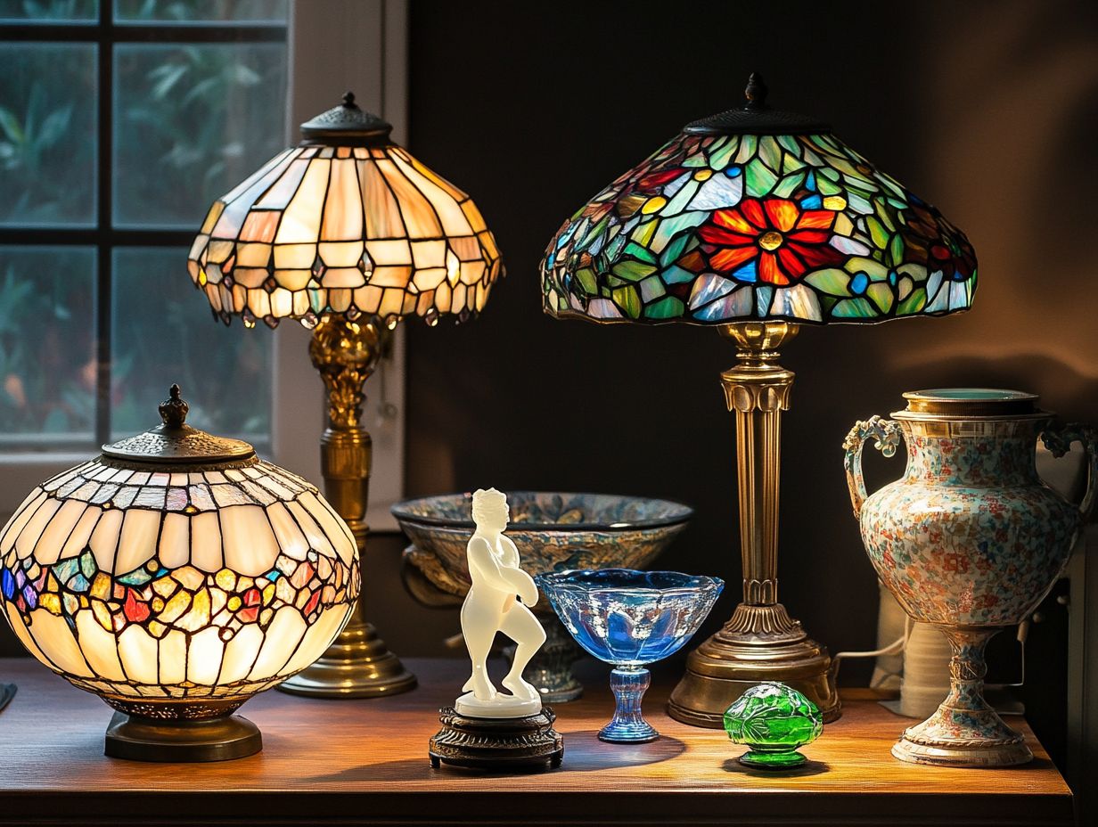 Vintage ceramic lamp showcasing intricate patterns