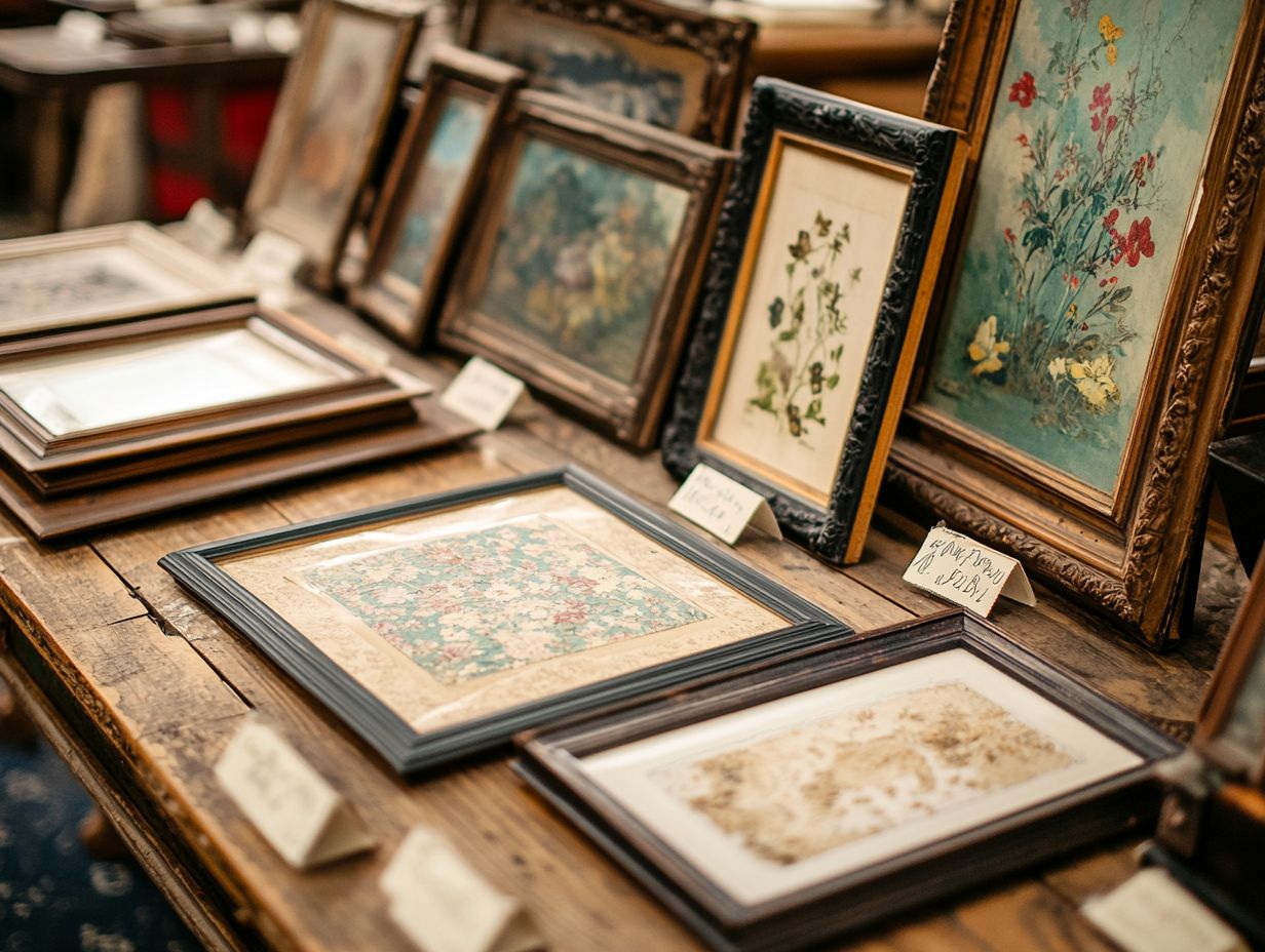 Factors affecting vintage wall art pricing