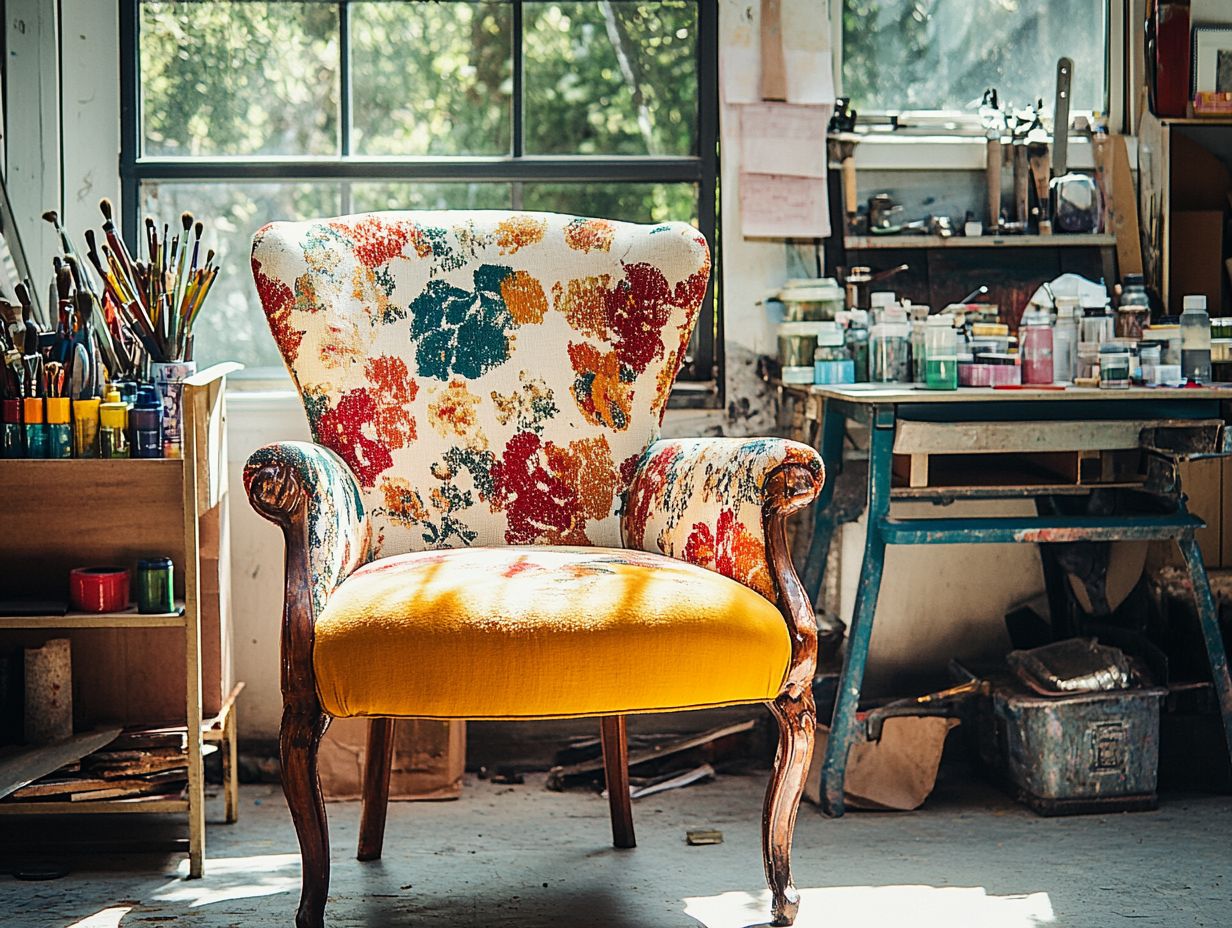 Why should I consider upcycling vintage chairs?