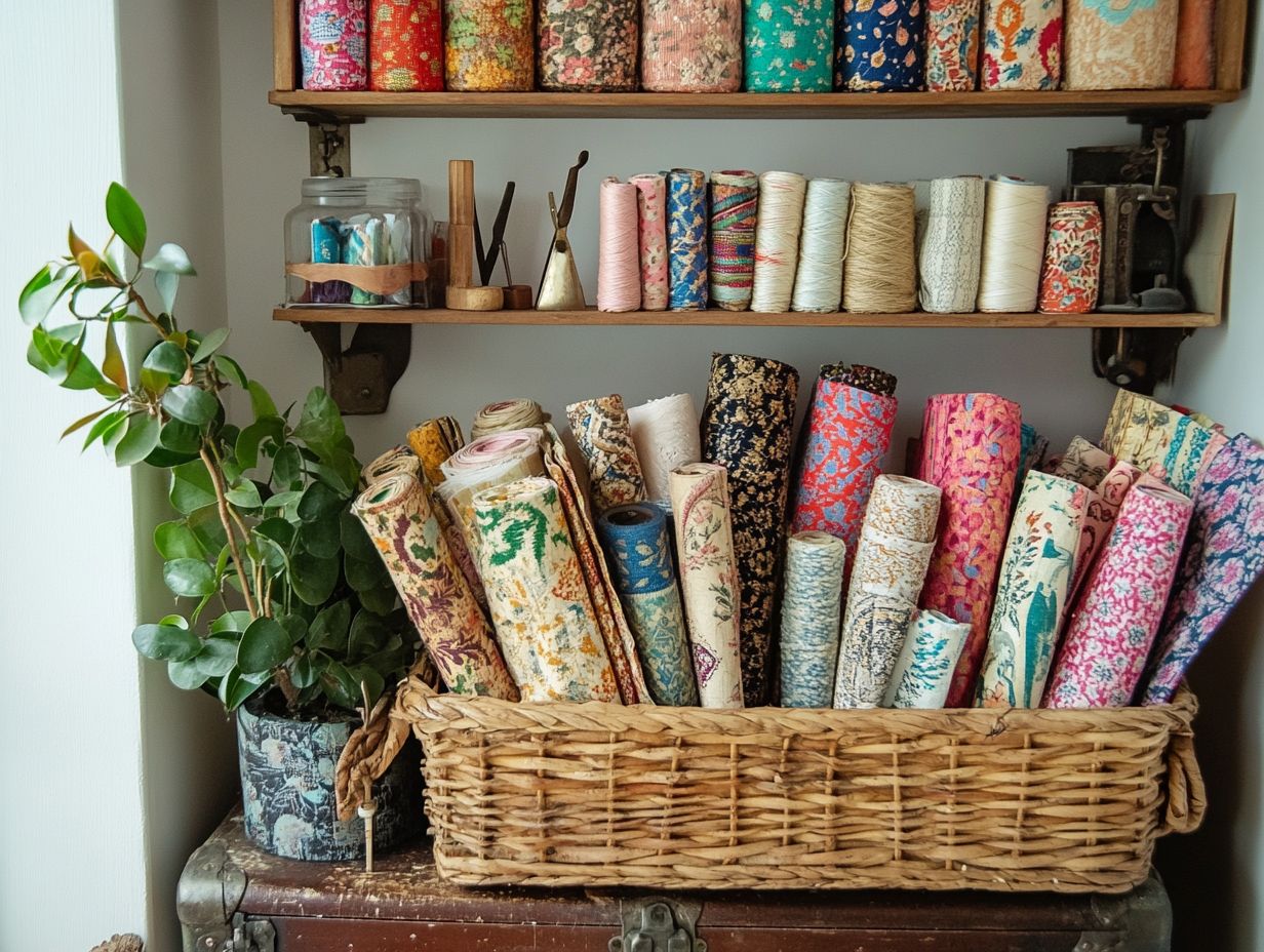 Creative Ways to Use Vintage Fabric for Storage