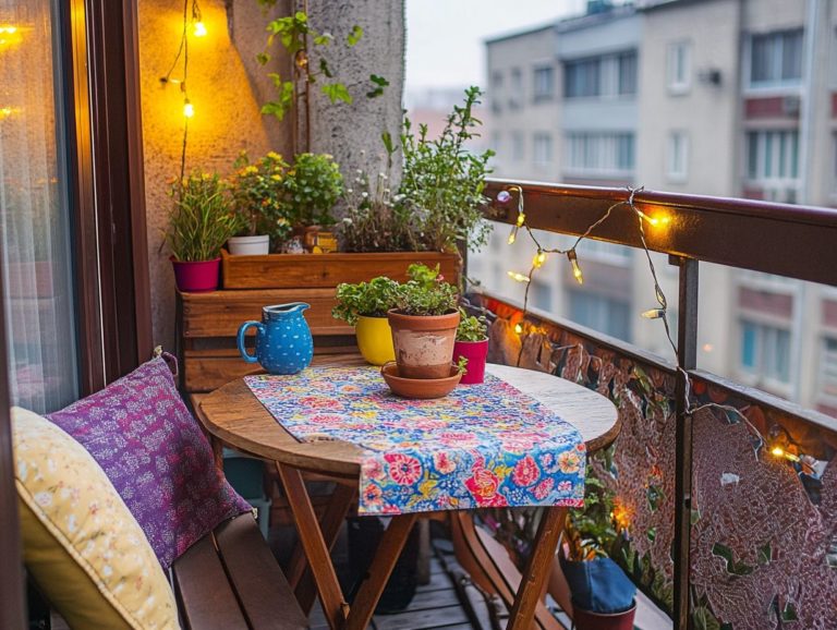 Vintage Outdoor Decor for Small Spaces