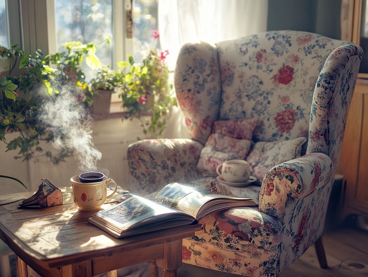 A beautiful display of vintage decor in a home