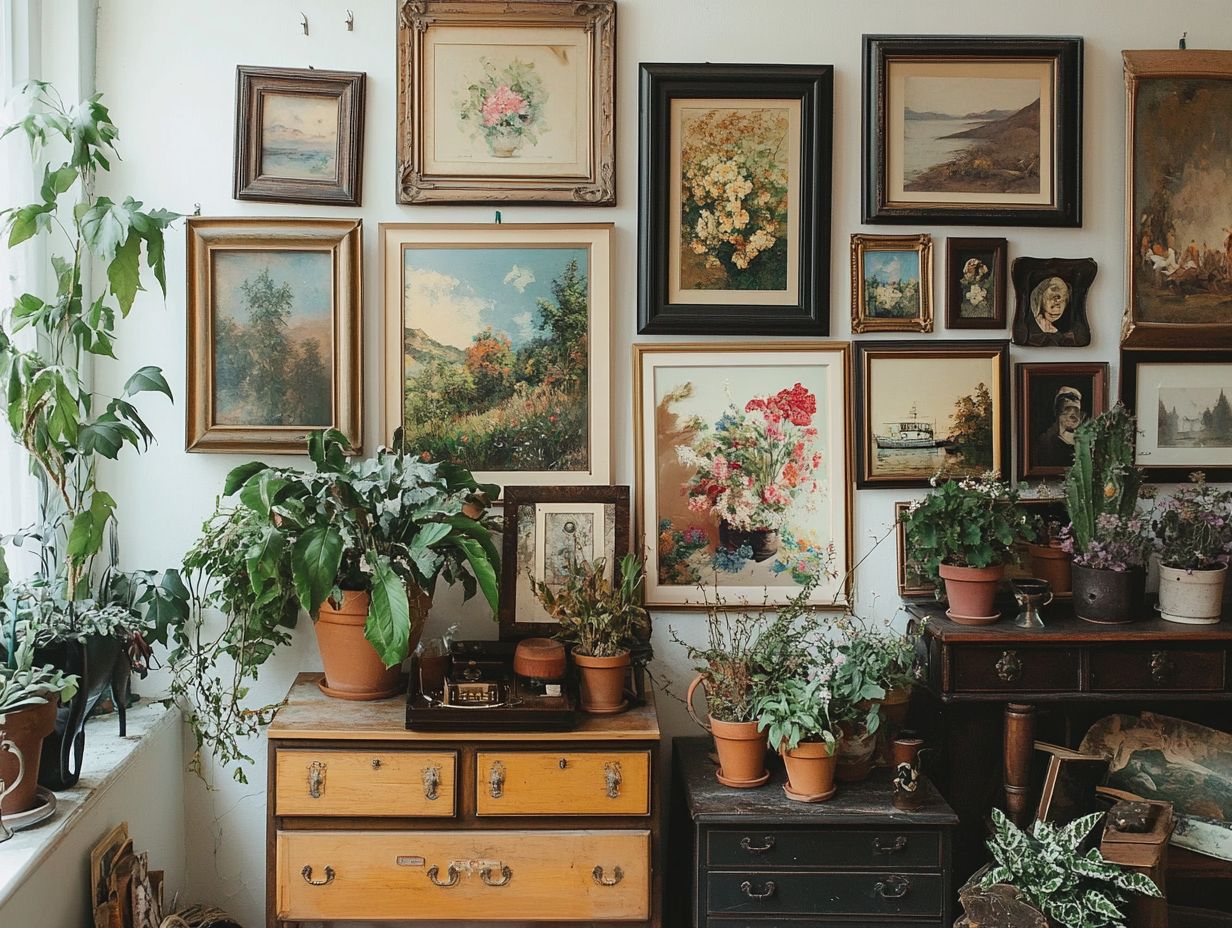 An overview of key takeaways for displaying vintage art.