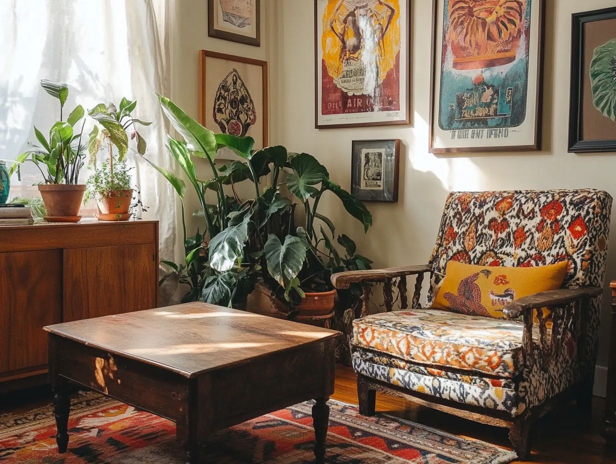 How does vintage decor promote sustainability?