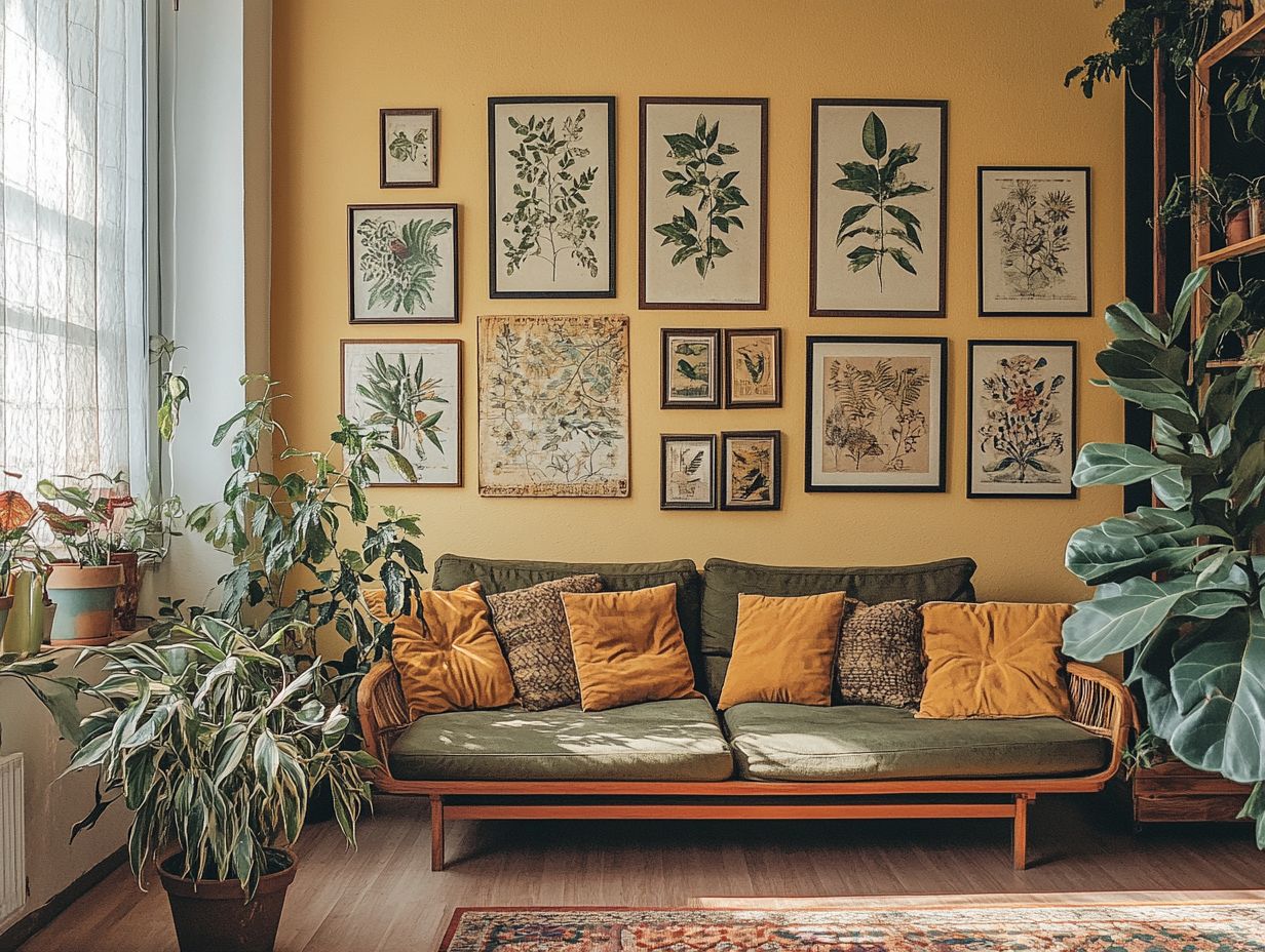 Visual summary of key takeaways for buying vintage wall art