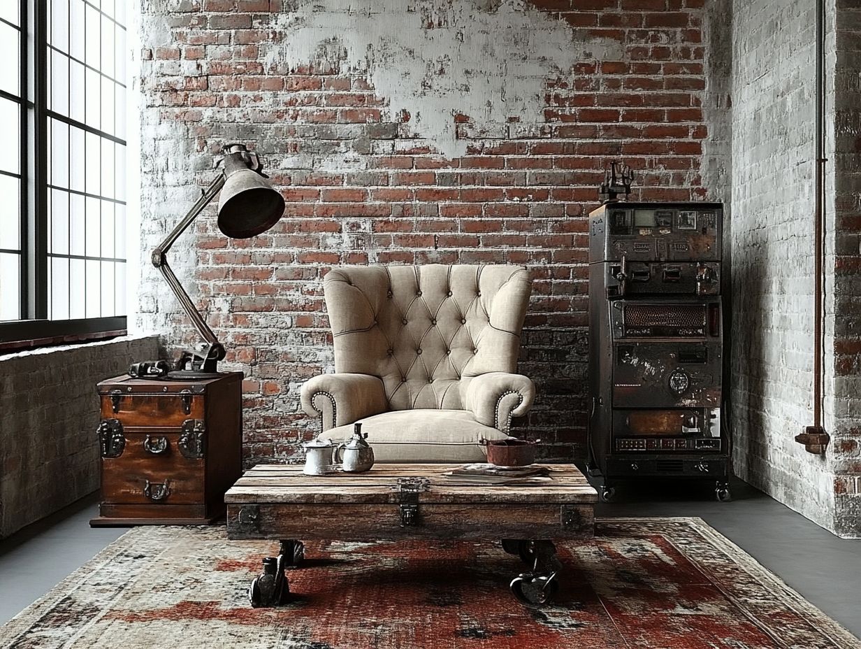 Can vintage and industrial home decor be mixed in any type of space?