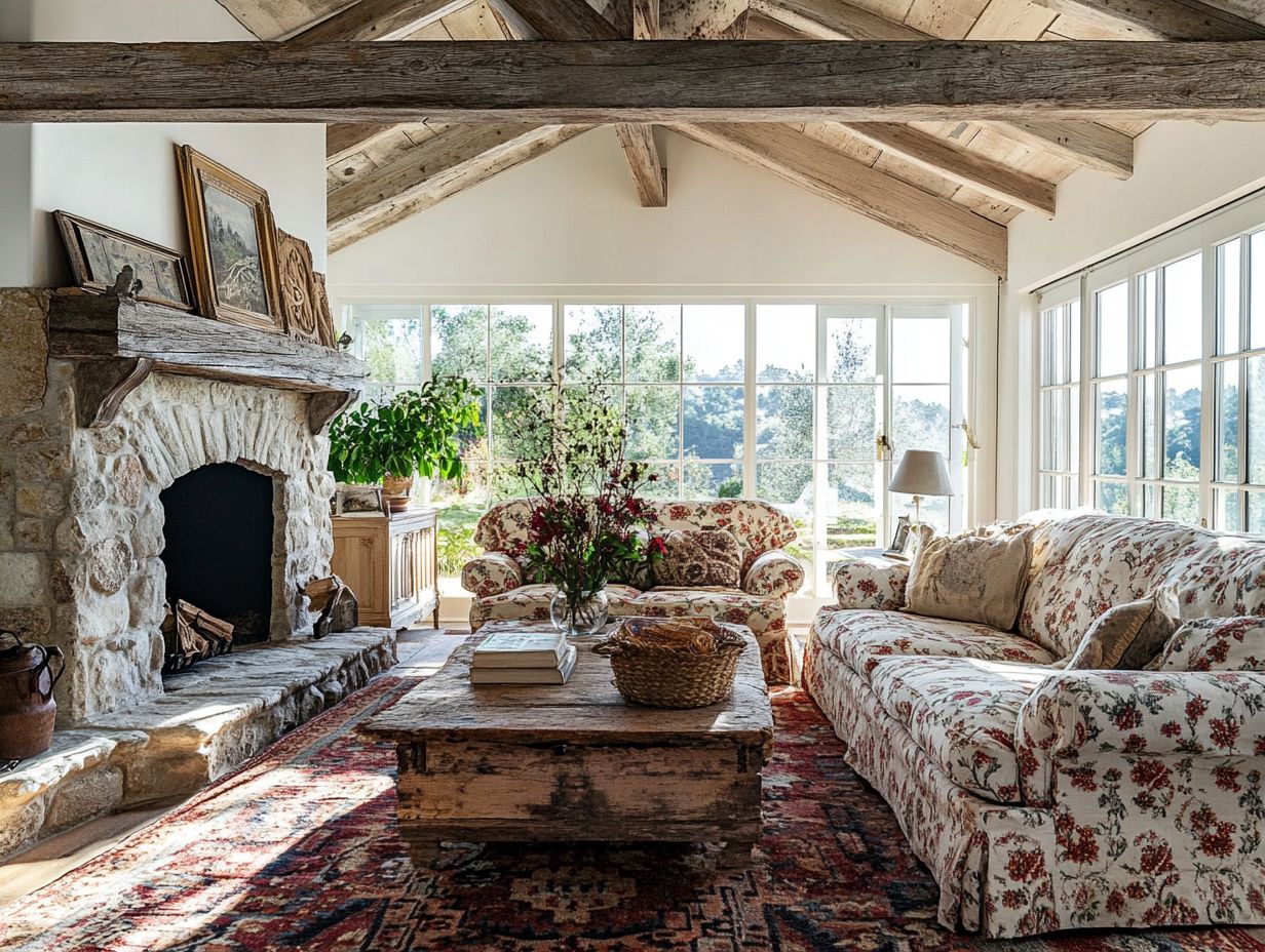 A collection of vintage decor pieces arranged creatively.