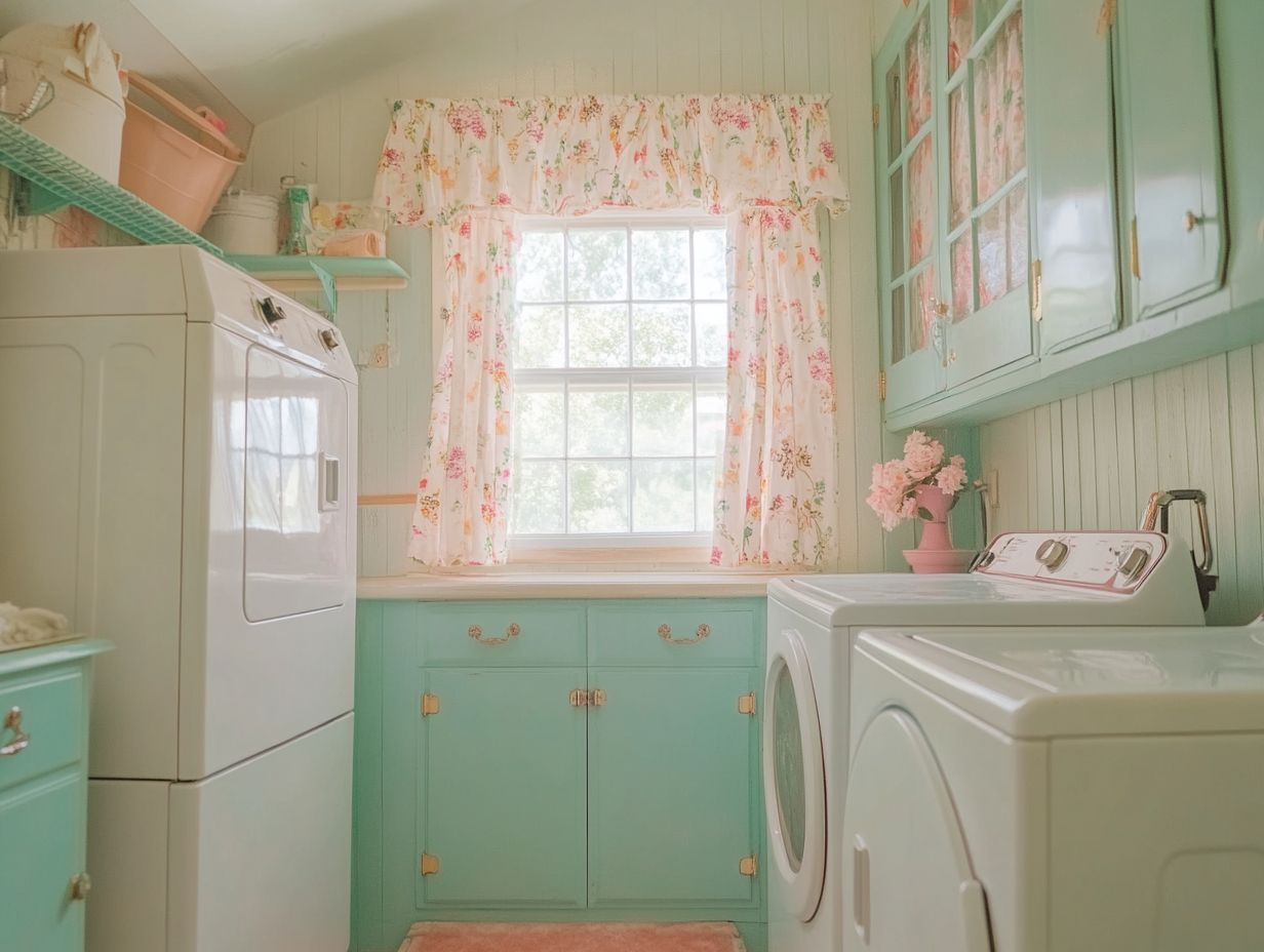 Example of a vintage-inspired laundry room