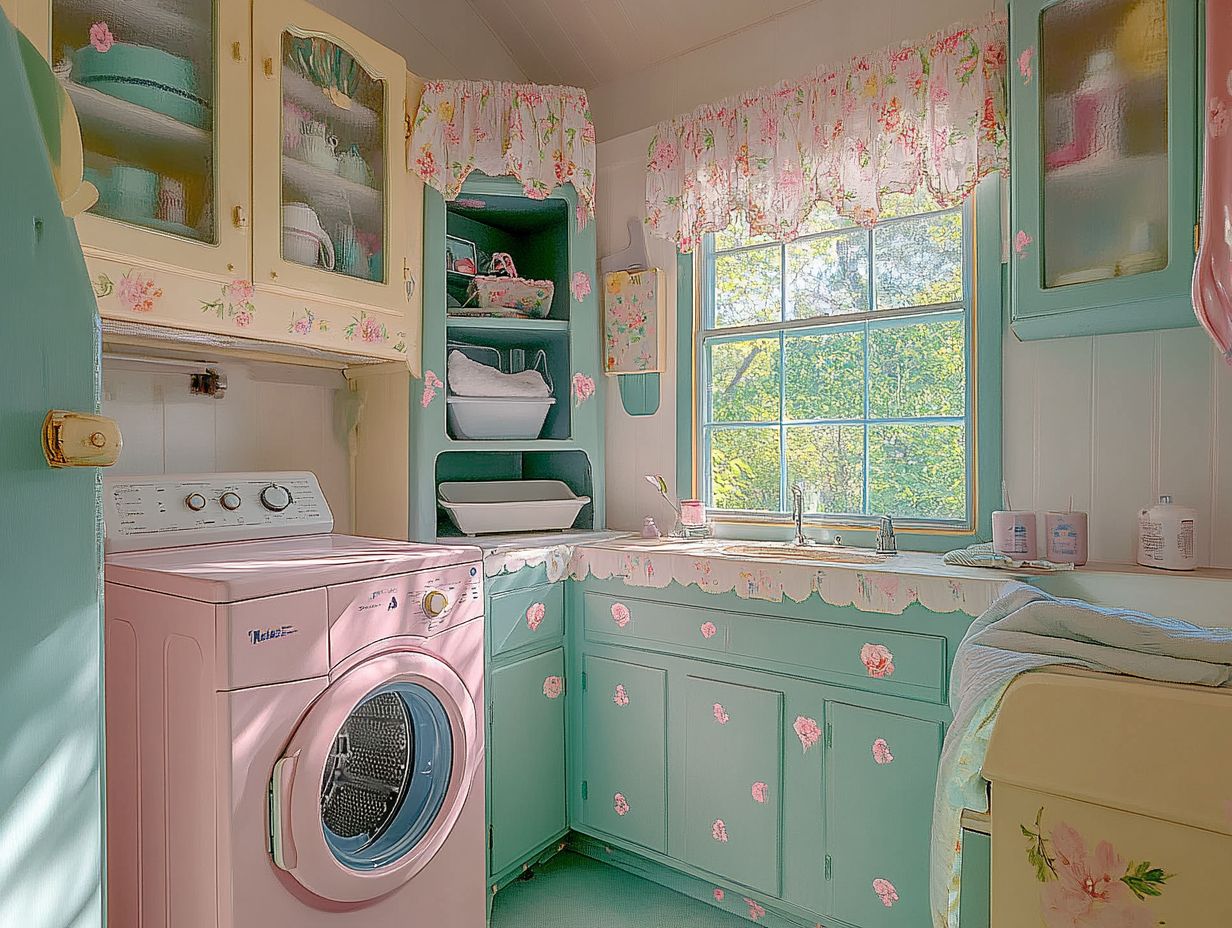 Vintage-inspired laundry room design example