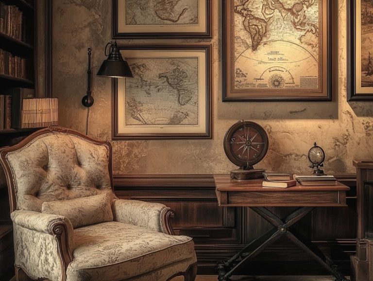 How to Create a Vintage Style with Antique Maps