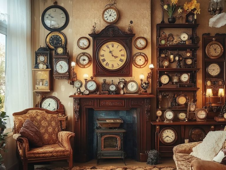 How to Decorate with Vintage Clocks for Timeless Style