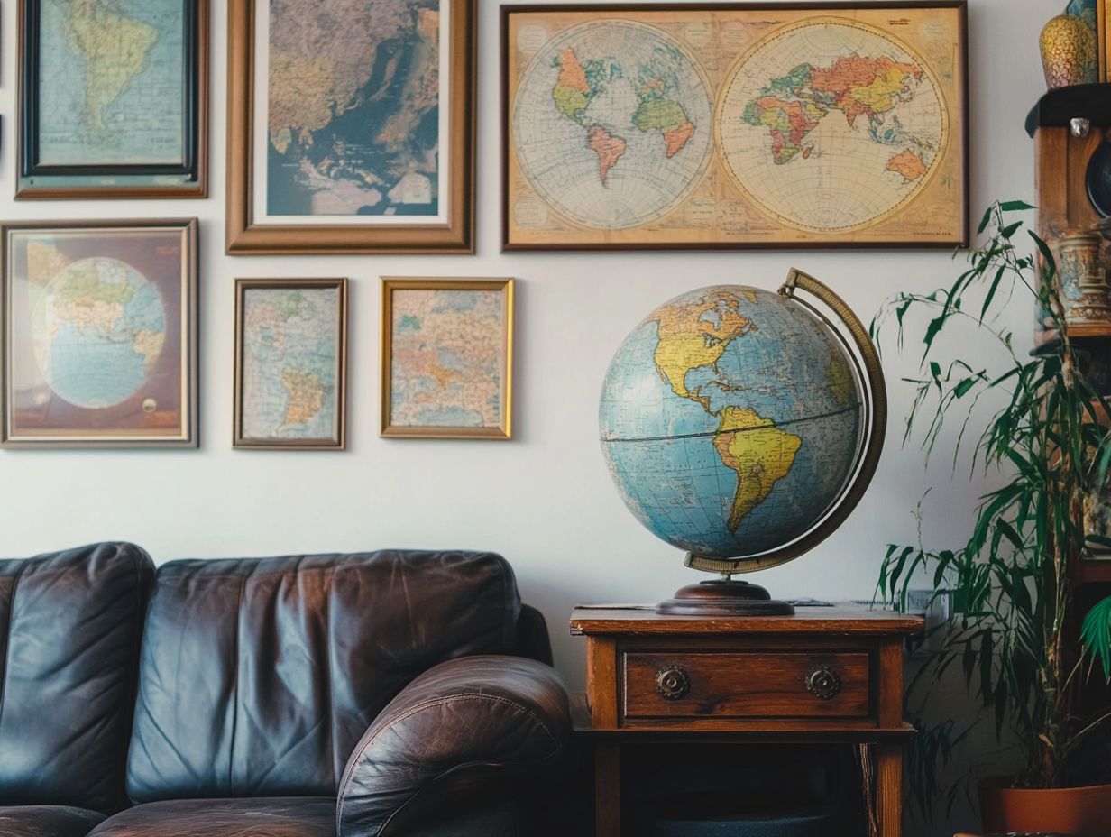 Creative DIY Projects Featuring Vintage Maps and Globes