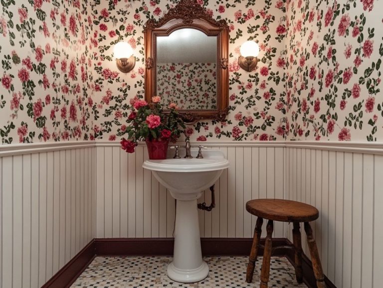 How to Design a Vintage-Style Powder Room