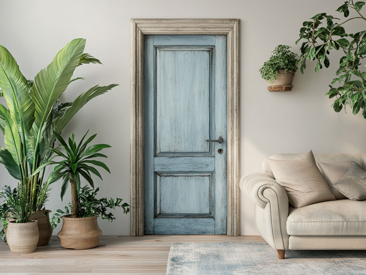 A variety of vintage doors for home decor inspiration