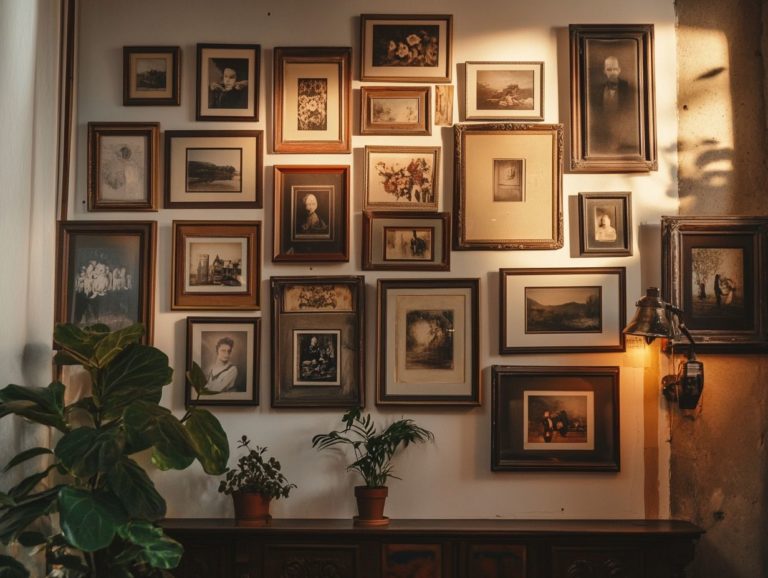 How to Incorporate Vintage Frames in Your Photo Gallery