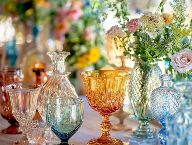 How to Incorporate Vintage Glassware into Home Decor
