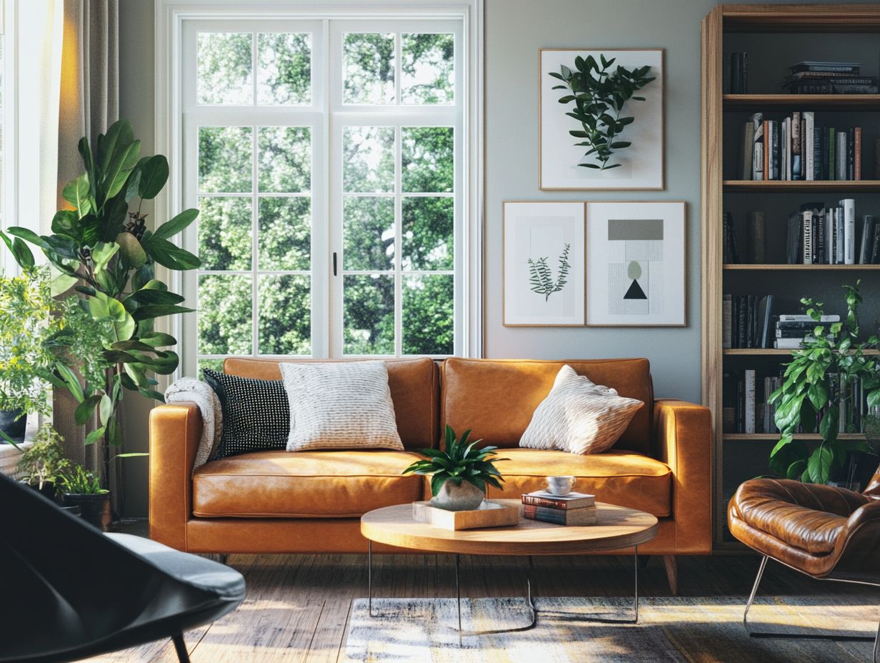 Selecting the right vintage leather furniture for a living room