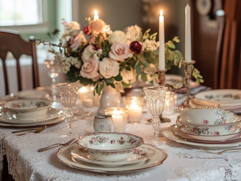 How to Incorporate Vintage Linens into Your Table Setting