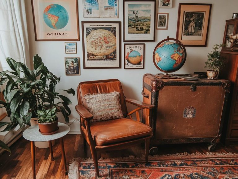 How to Incorporate Vintage Travel Memorabilia in Your Home