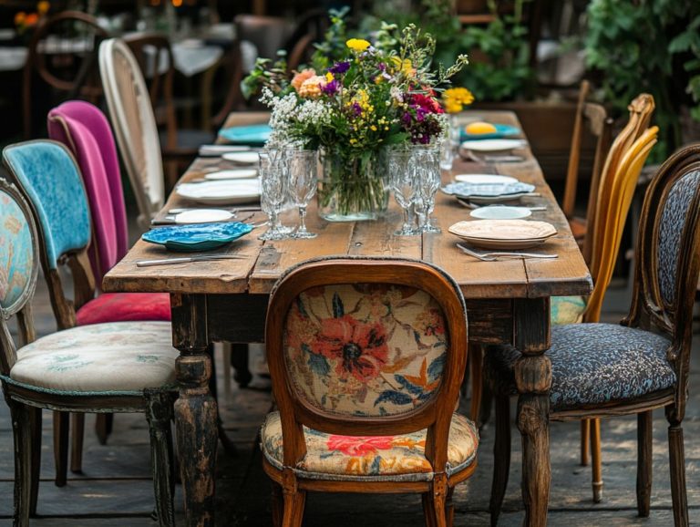 How to Mix and Match Vintage Dining Chairs for a Unique Look