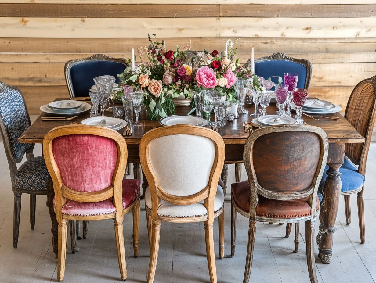 A beautifully styled dining room showcasing a cohesive look