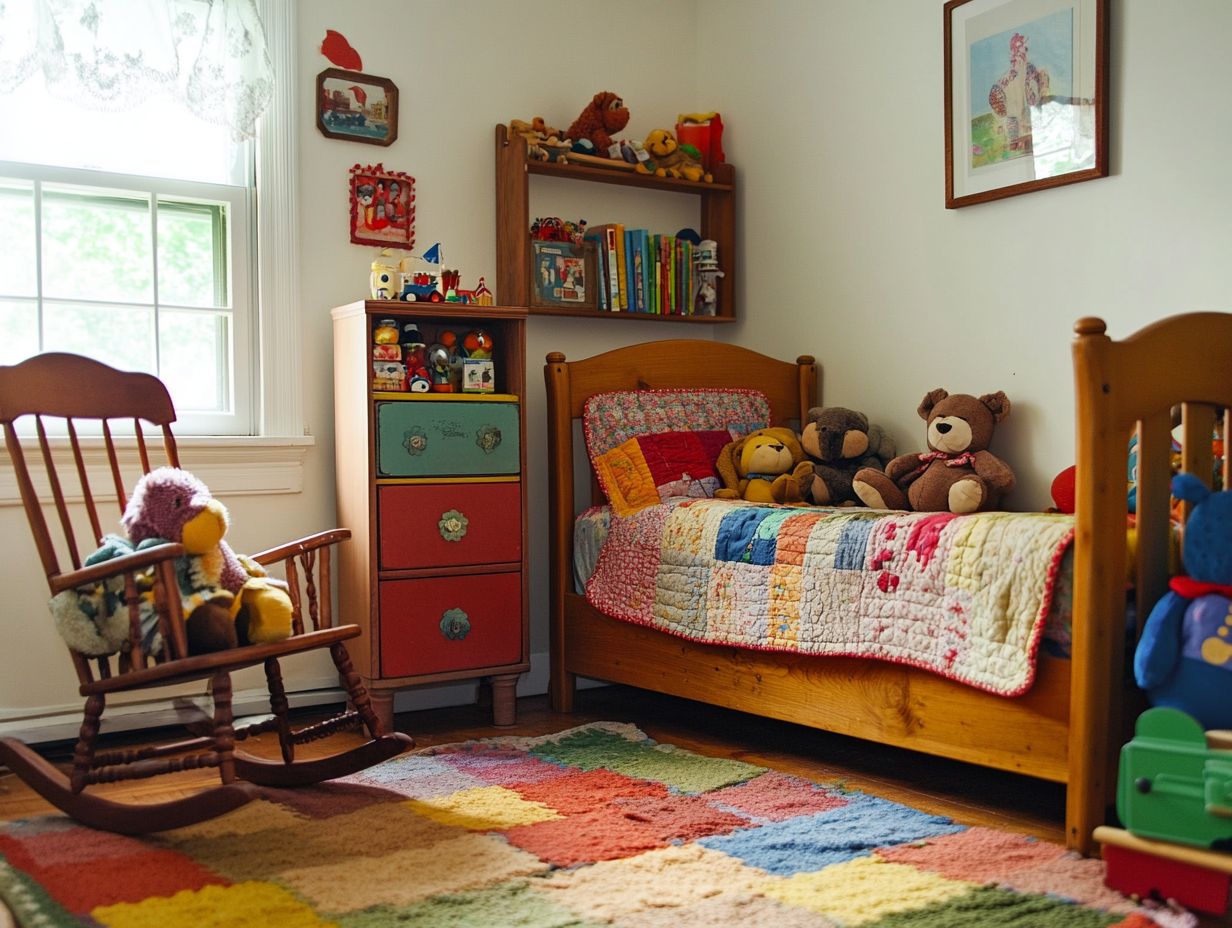 Quality vintage furniture for a child's room