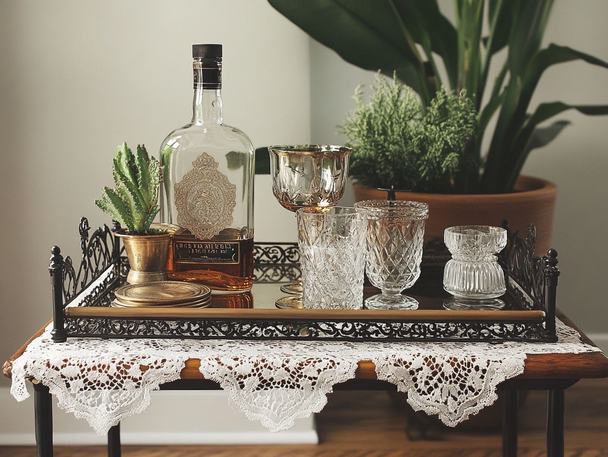 Vintage Accessories for a Bar Cart