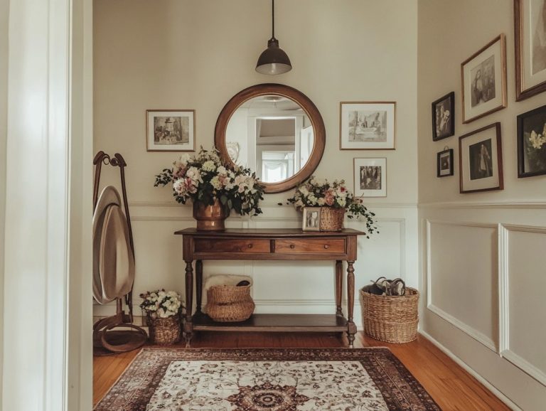 How to Style a Vintage Entryway with Antique Furniture