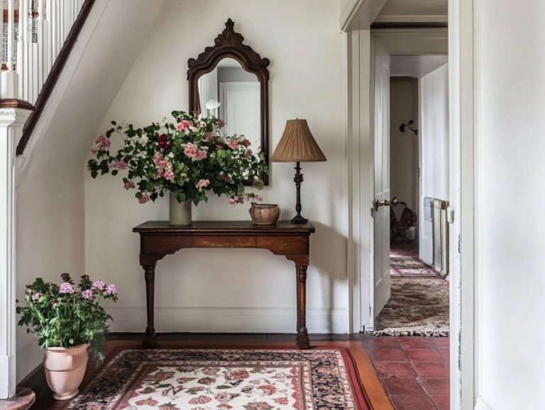 How to Style a Vintage-Inspired Foyer