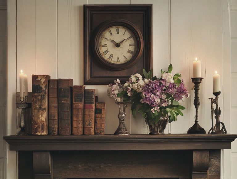 How to Style a Vintage Mantelpiece with Unique Finds