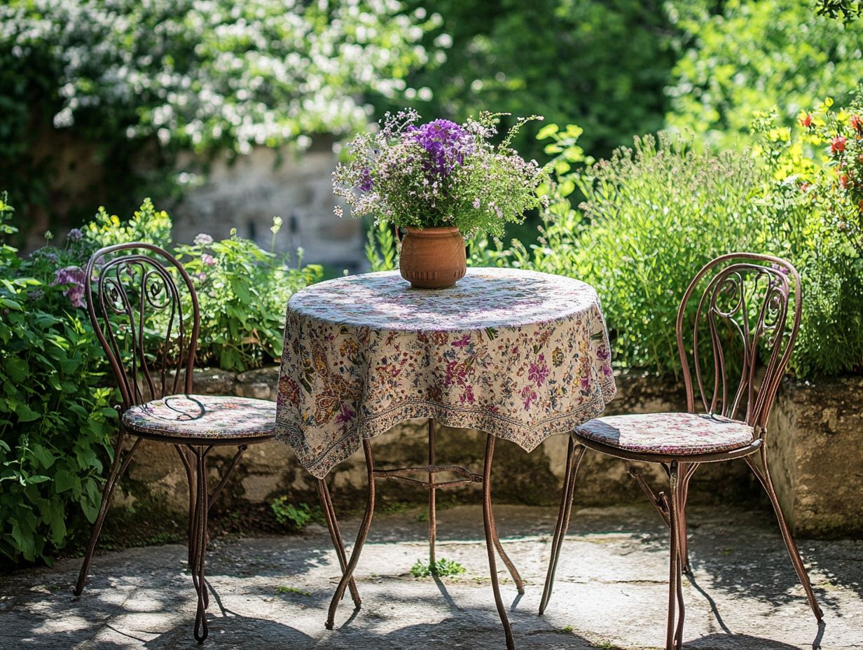 Caring for Your Bistro Set