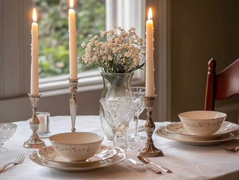 How to Style Vintage Candle Holders for a Romantic Setting